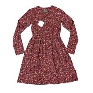 New Creamie Long Sleeve T Dress Girl 10 M 140 Floral Cottage Core Easter Prairie